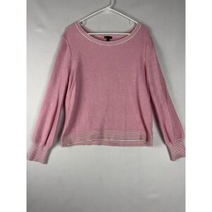 Talbots Sweater Womens XLP Pink Colorful Pullover Cotton Nylon‎ Blend Knit Fairy